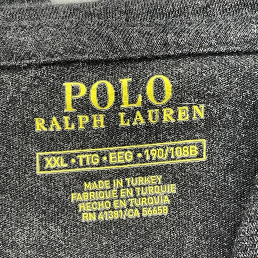 Polo Ralph Lauren Hoodie Mens 2XL Gray Jersey Lightweight Pullover Pony Logo - Picture 3 of 11